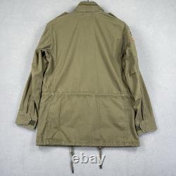 Polo Ralph Lauren Military Jacket Men's Small Green RL Surplus Army Field Coat