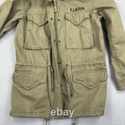 Polo Ralph Lauren Military Jacket Men's Small Green RL Surplus Army Field Coat