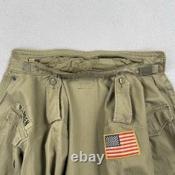 Polo Ralph Lauren Military Jacket Men's Small Green RL Surplus Army Field Coat