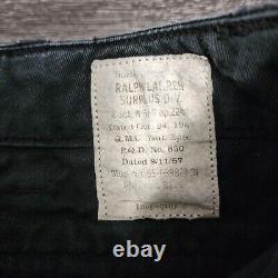 Polo Ralph Lauren Pants Mens 30x30 Black Surplus Cargo Utility Military Slim