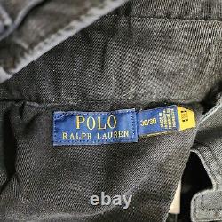 Polo Ralph Lauren Pants Mens 30x30 Black Surplus Cargo Utility Military Slim