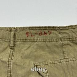 Polo Ralph Lauren Paratrooper Military Surplus Cargo Shorts Utility Green Men 34