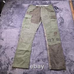 Polo Ralph Lauren Patchwork Cargo Pants 28x30 Utility Military Surplus USRL