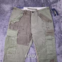 Polo Ralph Lauren Patchwork Cargo Pants 28x30 Utility Military Surplus USRL