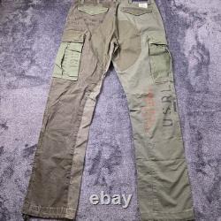 Polo Ralph Lauren Patchwork Cargo Pants 28x30 Utility Military Surplus USRL