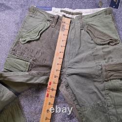 Polo Ralph Lauren Patchwork Cargo Pants 28x30 Utility Military Surplus USRL
