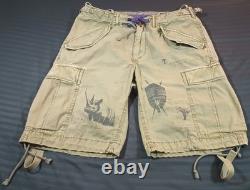 Polo Ralph Lauren Shorts Men 32 Green Safari Military Surplus Cargo Utility Army
