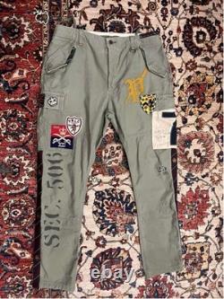 Polo Ralph Lauren Surplus Division Military Patch Cargo Pants Olive Green