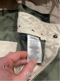 Polo Ralph Lauren Surplus Division Military Patch Cargo Pants Olive Green