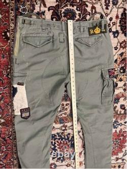 Polo Ralph Lauren Surplus Division Military Patch Cargo Pants Olive Green