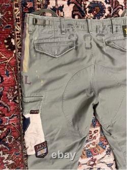 Polo Ralph Lauren Surplus Division Military Patch Cargo Pants Olive Green