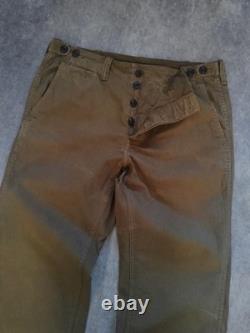 Polo Ralph Lauren Surplus Men's Military Wide Leg Trousers Army Green Sz W34 L32