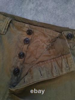 Polo Ralph Lauren Surplus Men's Military Wide Leg Trousers Army Green Sz W34 L32