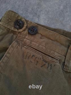 Polo Ralph Lauren Surplus Men's Military Wide Leg Trousers Army Green Sz W34 L32