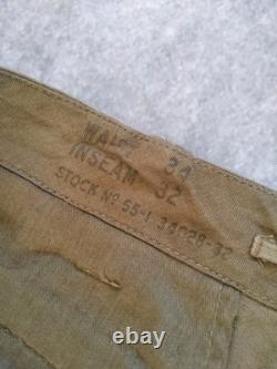 Polo Ralph Lauren Surplus Men's Military Wide Leg Trousers Army Green Sz W34 L32