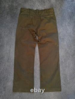 Polo Ralph Lauren Surplus Men's Military Wide Leg Trousers Army Green Sz W34 L32