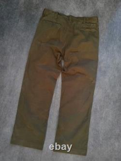 Polo Ralph Lauren Surplus Men's Military Wide Leg Trousers Army Green Sz W34 L32