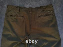 Polo Ralph Lauren Surplus Men's Military Wide Leg Trousers Army Green Sz W34 L32