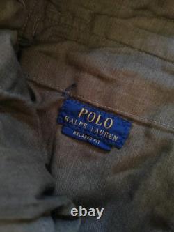 Polo Ralph Lauren Surplus Men's Military Wide Leg Trousers Army Green Sz W34 L32