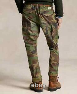 Polo Ralph Lauren Utility Surplus Canvas Camo Cargo Pants Classic Fit Sz. 34x32