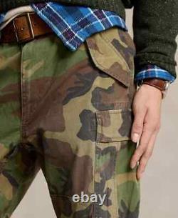 Polo Ralph Lauren Utility Surplus Canvas Camo Cargo Pants Classic Fit Sz. 34x32