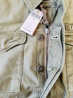 Polo Ralph Lauren Women Military Surplus Broken-Twill Jacket Size L Army New