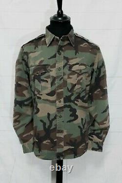 Polo Ralph Lauren classic fit military surplus camo overshirt shirt M 40-42