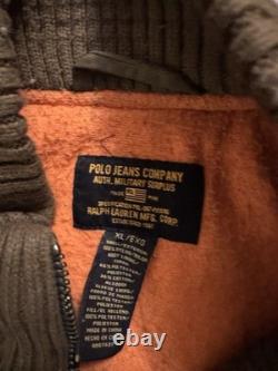 Polo jeans co. Military surplus jacket size XL