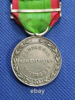 Portugal Rare Military WWI Silver Medal Order Campaigns of the Portuguese Army