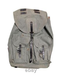 Post WW2 Austrian Army Bundesheer Stolla Rucksack Backpack M31 Canvas Leather