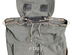 Post WW2 Austrian Army Bundesheer Stolla Rucksack Backpack M31 Canvas Leather