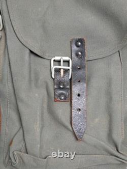 Post WW2 Austrian Army Bundesheer Stolla Rucksack Backpack M31 Canvas Leather