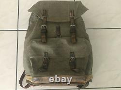 Post WWII Swiss Army Military Backpack Rucksack Salt and Pepper made in 1963