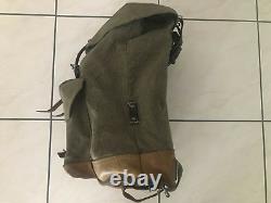 Post WWII Swiss Army Military Backpack Rucksack Salt and Pepper made in 1963