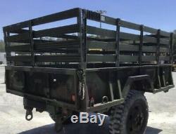 Pribbs Military M105 Cargo Utility Off Road Trailer Jeep Army Truck