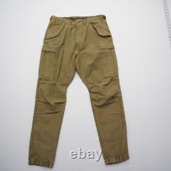 R13 Mens Trouser Cargo Pants Size 30 Green Surplus Army Military Jogger