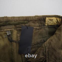 R13 Mens Trouser Cargo Pants Size 30 Green Surplus Army Military Jogger