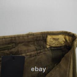 R13 Mens Trouser Cargo Pants Size 30 Green Surplus Army Military Jogger