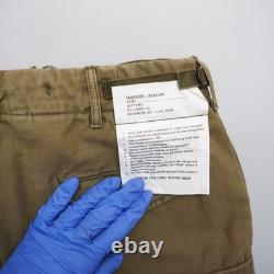 R13 Mens Trouser Cargo Pants Size 30 Green Surplus Army Military Jogger