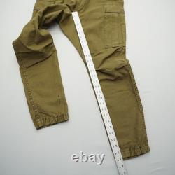 R13 Mens Trouser Cargo Pants Size 30 Green Surplus Army Military Jogger