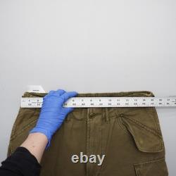 R13 Mens Trouser Cargo Pants Size 30 Green Surplus Army Military Jogger