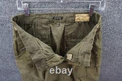 R13 Surplus Cargo Pants Mens Medium Army Olive Green Zip Tapered Ankles Pockets