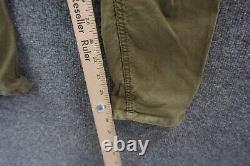 R13 Surplus Cargo Pants Mens Medium Army Olive Green Zip Tapered Ankles Pockets