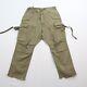 R13 Womens Surplus Shredded Cargo Pants In Olive Size 32 Green Army Military