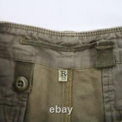 R13 Womens Surplus Shredded Cargo Pants in Olive Size 32 Green Army Military