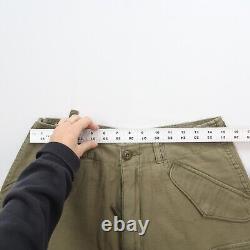R13 Womens Surplus Shredded Cargo Pants in Olive Size 32 Green Army Military