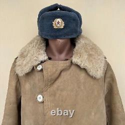 RARE 1960's, Soviet KGB Army Military Coat Tulup Bekesha Winter Uniform