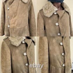 RARE 1960's, Soviet KGB Army Military Coat Tulup Bekesha Winter Uniform