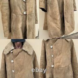 RARE 1960's, Soviet KGB Army Military Coat Tulup Bekesha Winter Uniform