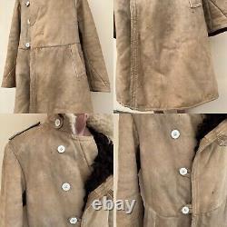 RARE 1960's, Soviet KGB Army Military Coat Tulup Bekesha Winter Uniform